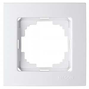 Nilson рамка 1 мест. TOURAN, белый 24110091