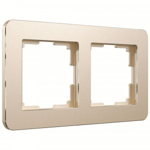 Werkel рамка СУ 2 мест Platinum (шампань) W0022611 a059214