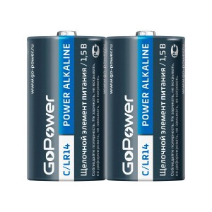Э/п GoPower LR14 C Shrink 2 Alkaline 1.5V (2/12/144)