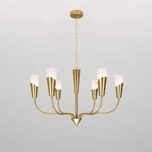 Eurosvet св-к подвесной 6x60W E14 750х750х850 металл белый/латунь Rhyton 60167/6 a068279