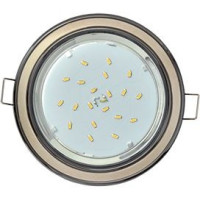 Ecola GX53 H4 св-к  2 цв.Черный хром-жемчуг-черный хром 38x106 FO53H4ECB (10!)