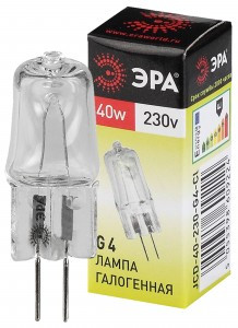 ЭРА JCD G4 230V 40W прозрачная G4-JCD-40W-230V-Cl