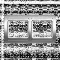 Smartbuy Марс Рамка 2-местная горизонтальная серебро  (SBE-02s-00-FR-2)