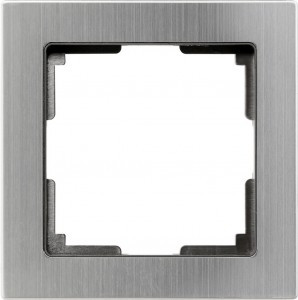 Smartbuy Нептун Рамка 1-местная пластик серый никель (SBE-06gn-Metal-FR-1)