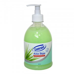 Мыло жидкое LUSCAN Алоэ вера антибактериальное 500мл с дозатором 1014322