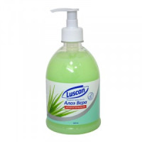 Мыло жидкое LUSCAN Алоэ вера антибактериальное 500мл с дозатором 1014322