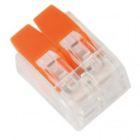 SmartBuy клемма СМК 221-412 с рычагом 2х(0,2-4,0мм2) SBE-ccwcc-2