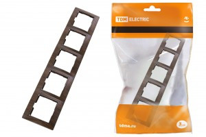 TDM Рамка 5 постовая горизонтальная "ЭКО" (бук) "Таймыр" (10!) SQ1814-0332