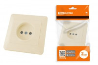 TDM Ильмень роз. СУ 1 мест. 10А (шторки) слон. кость АБС-пластик SQ1823-0113