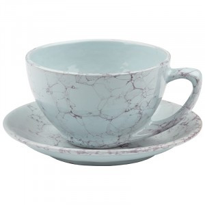 Кружка 0,25л с блюдцем, Элегант, романтика (кратность 12!!!) керамика, 106763