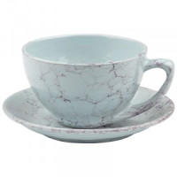 Кружка 0,25л с блюдцем, Элегант, романтика (кратность 12!!!) керамика, 106763