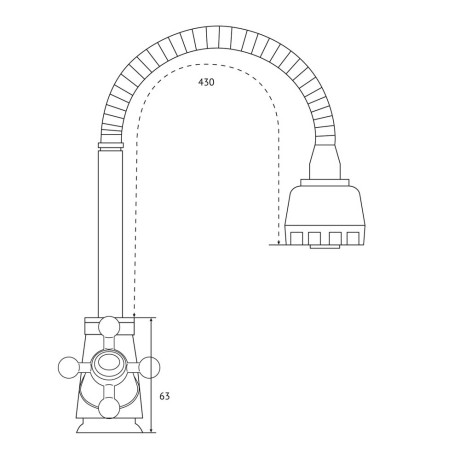 СоюзКран Смеситель для кухни, гибкий излив, кер. кран-буксы 1/2, хром, цинк, SK01-F204