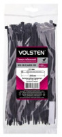 Volsten хомут 2,5х200мм нейлон, черный V02-1B-2,5х200-100 (уп. 100 шт., цена за уп.)