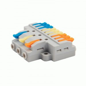 REXANT клемма разветвит. СМК 222 с рычагом 3/9х(0,14-4мм2), 32А (уп.50шт, цена за шт) 07-5232