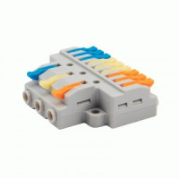 REXANT клемма разветвит. СМК 222 с рычагом 3/9х(0,14-4мм2), 32А (уп.50шт, цена за шт) 07-5232