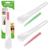 Ложка-вилка для закусок Фьюжен 19см (кратность 12шт!!!) пластик VL50-77 Мультидом