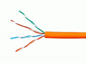 Cablexpert Кабель UTP-LSZH 4x2x0.51 мм, медный, кат.5e, однож., 305м, оранж