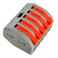 LEEK клемма СМК 222-415 с рычагом 5х(0,08-2,5(4)мм2) LE TB1 (уп.50шт, цена за шт)