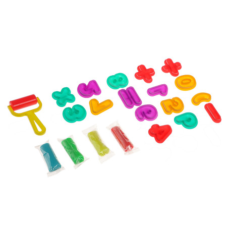 ХОББИХИТ Набор для лепки с формочками, полимер, ABS, 17х21х4см, 4 дизайна