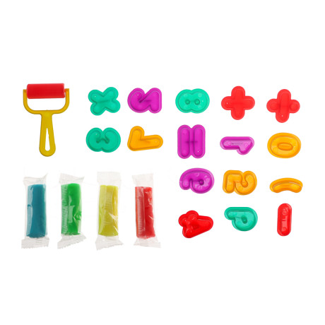 ХОББИХИТ Набор для лепки с формочками, полимер, ABS, 17х21х4см, 4 дизайна