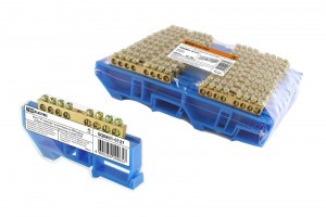 TDM шина нул. с изолят. на DIN-рейку 6х9мм стойка бол. 8 отв. инд. штрихкод (10!) SQ0801-0127