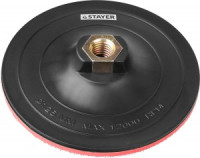 Тарелка опорная STAYER &quot;MASTER&quot; пластиковая для УШМ, на липучке, d=125мм, М14