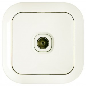 Bylectrica Гармония роз. СУ TV 1 мест. оконечная корп. ABS, (ТР-001 бежевый)