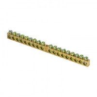 EKF Шина PEN &quot;ноль-земля&quot; 6x9мм 18 отверстий латунь крепеж по краям PROxima sn0-63-18-k