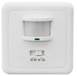 Camelion датчик движения LX-2000 настенный встраиваемый 500W 140° (дальность 12м) белый IP20