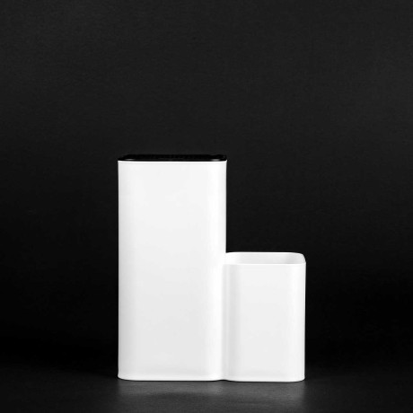 Подставка для столовых приборов бел-черный БШ9082 х8