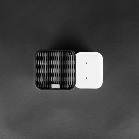 Подставка для столовых приборов бел-черный БШ9082 х8