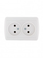 Lezard DEMET роз. ОУ 2 мест. 16А    бел. (основание PBT, корпус PC) 711-0200-128