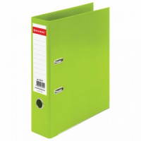 Папка-регистратор BRAUBERG &quot;EXTRA&quot;, 75 мм, салатовая, двустороннее покрытие пластик, металлический у