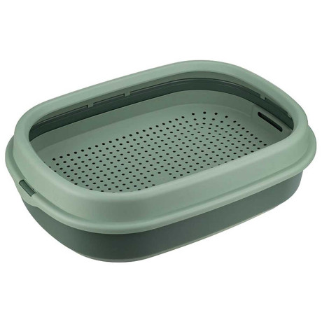 Лоток для кошек низкий борт с сеткой Нефрит М1833 х4