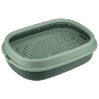 Лоток для кошек низкий борт с сеткой Нефрит М1833 х4