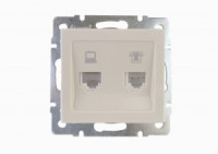 Lezard RAIN мех. роз. компьют/телеф. СУ 1 мест. крем (корпус PC) 703-0388-143