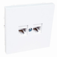 Bylectrica CARRE мех. комп. роз. 2 мест. кат 5е, (корп. ABS) белый (РК216-6612)