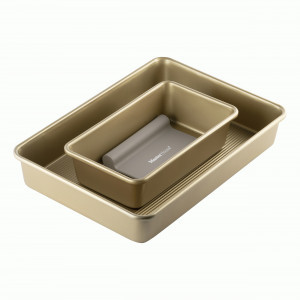 Форма д/выпечки сталь прямоуг набор 2шт 23,5*13,5*6см, 34*23,5*6см Клондайк 84001 Master House