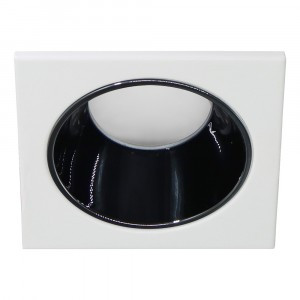 Feron св-к встр. MR16 GU5.3 "квадрат"белый + черный хром металл пласт 35х92 DL3112 51405