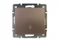 Lezard RAIN мех. кнопки звонка СУ 1 кл. бронза матовый (корпус PC) 703-3188-103