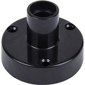 Ecola патрон накладной безрезьбовой прямой E14 Черный с винт. клеммами AB4NSCEAY (10!)