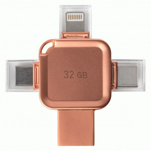 Флеш-диск (флэшка) UFD 3.0/3.1 Smartbuy 32GB MC15A Metal Quad Apricot SB32GBMC15A