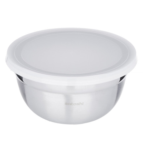SATOSHI Набор салатников с крышками 6пр:14,16,18см, нерж.сталь