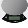LEBEN Весы кухонные электронные, металл.платформа, макс.нагрузка до 5кг, питание CR2032, арт.RF5