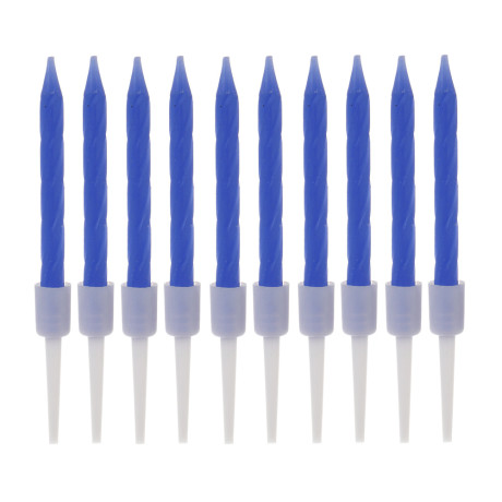 Fntastic Набор свечей для торта, 10 шт, 5,7 см х 5 мм, парафин, пластик, микс