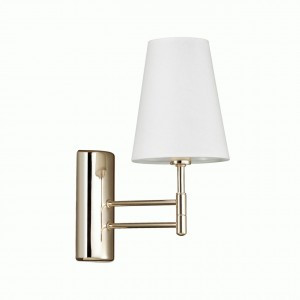 LUMION 4436/1W LN20 043 золотой/белый Бра E14 1x40W 220V DORIS 220x130