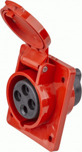 Navigator розетка силовая CEE (разъем) NCA-SR414-16-380 стационарная скрытая 16А 3P+PE IP44, 14313