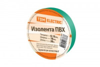 TDM Изолента ПВХ 19/20 зеленая (10!) SQ0526-0004