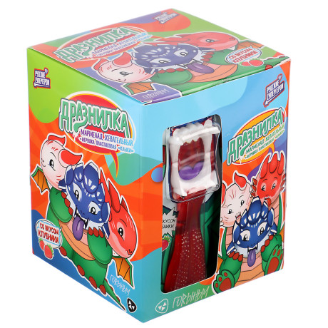 BY Русские Супергерои Мармелад в виде языка с игрушкой челюсти 14 гр.