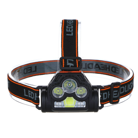 ЕРМАК Фонарь налобный, XPE+LED, 6 режимов, 600мАч, красный свет, 75х55х38 мм